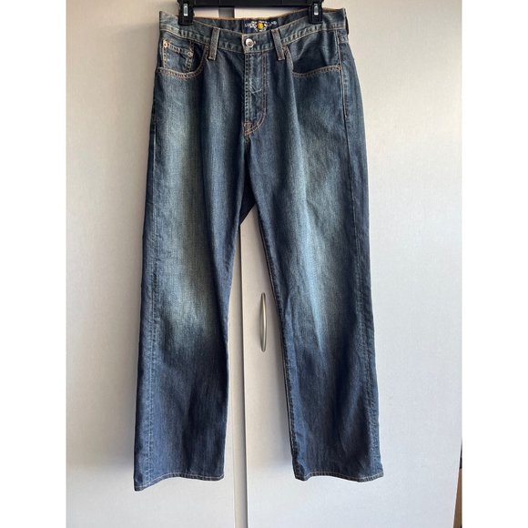 Lucky Jeans Mens Size 31 X 32 Relaxed Straight Regular Fit Medium Wash - Picture 1 of 11